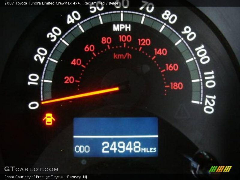 Radiant Red / Beige 2007 Toyota Tundra Limited CrewMax 4x4