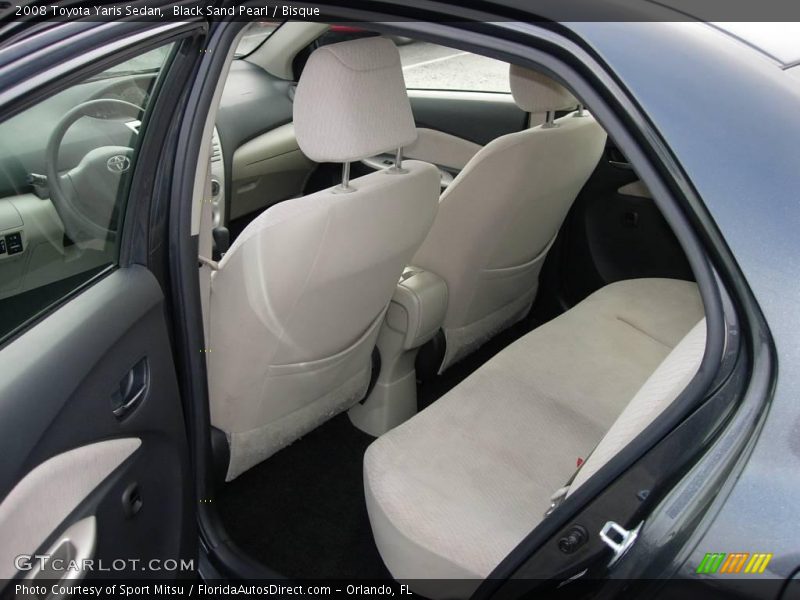 Black Sand Pearl / Bisque 2008 Toyota Yaris Sedan