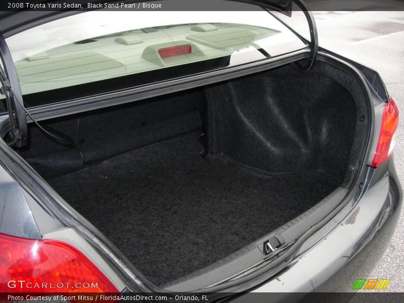 Black Sand Pearl / Bisque 2008 Toyota Yaris Sedan