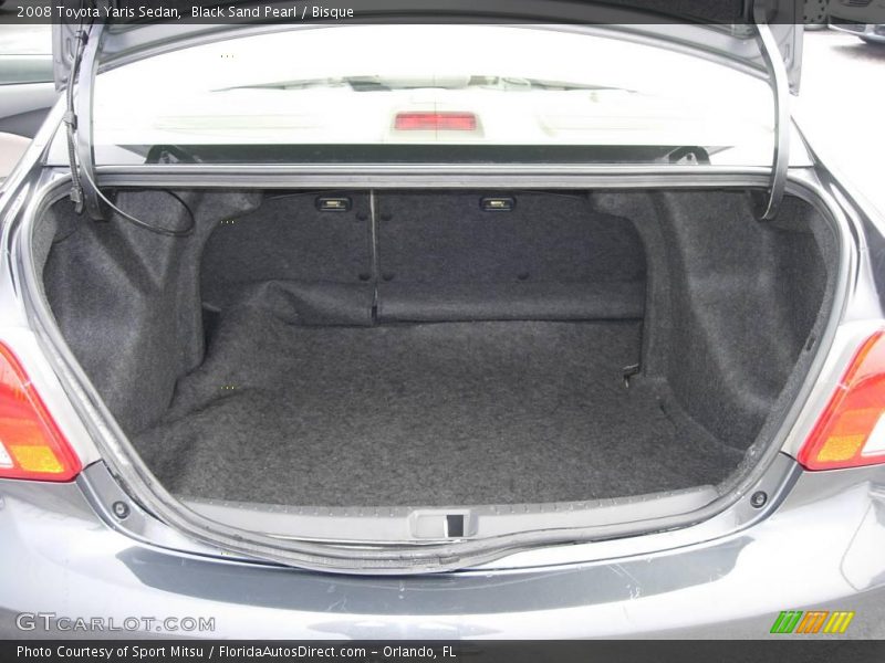 Black Sand Pearl / Bisque 2008 Toyota Yaris Sedan