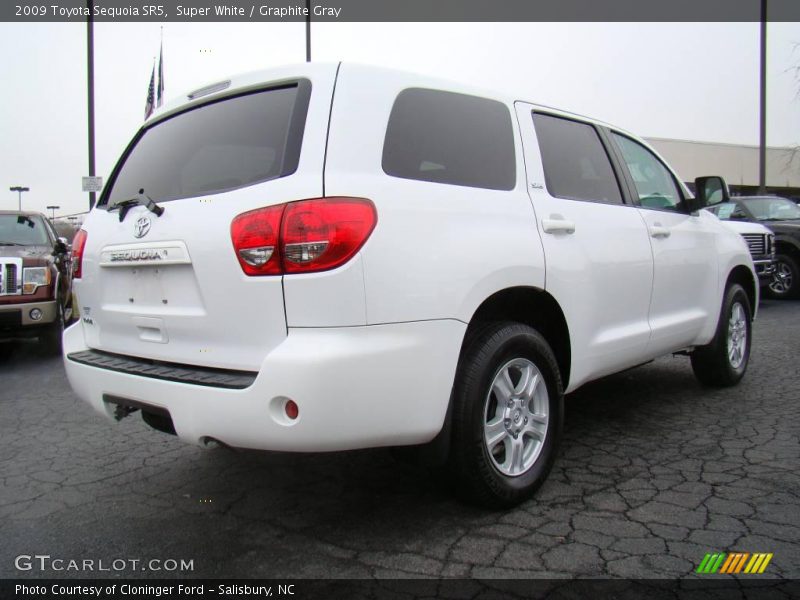 Super White / Graphite Gray 2009 Toyota Sequoia SR5
