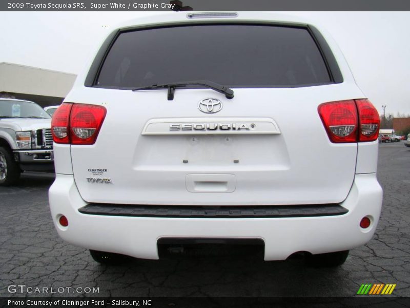 Super White / Graphite Gray 2009 Toyota Sequoia SR5