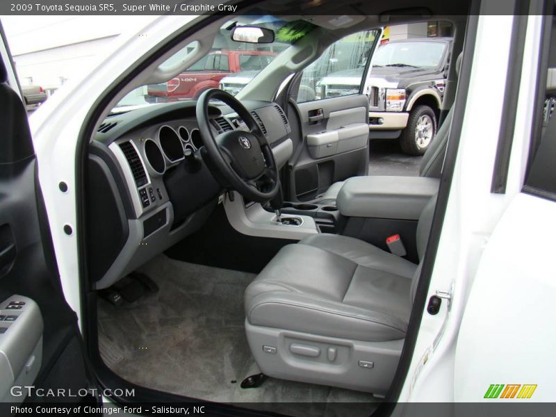 Super White / Graphite Gray 2009 Toyota Sequoia SR5