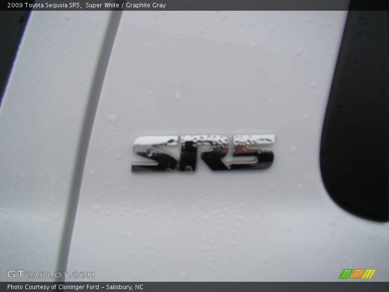 Super White / Graphite Gray 2009 Toyota Sequoia SR5