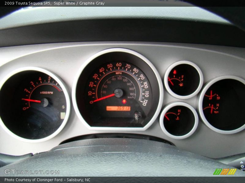 Super White / Graphite Gray 2009 Toyota Sequoia SR5