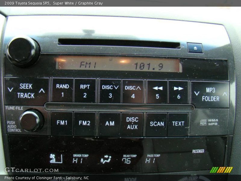 Super White / Graphite Gray 2009 Toyota Sequoia SR5