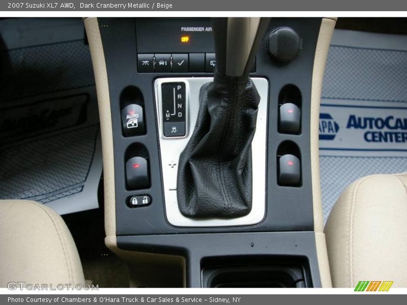 Dark Cranberry Metallic / Beige 2007 Suzuki XL7 AWD