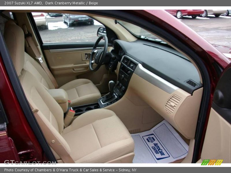 Dark Cranberry Metallic / Beige 2007 Suzuki XL7 AWD