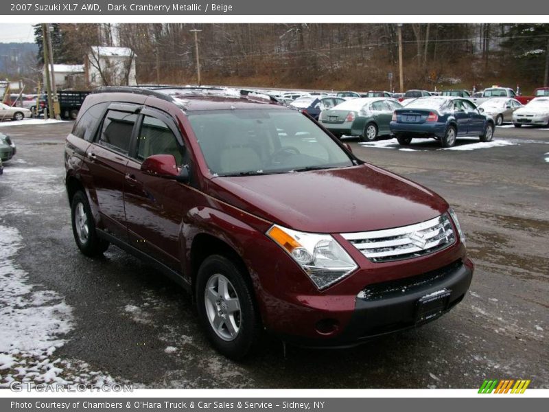 Dark Cranberry Metallic / Beige 2007 Suzuki XL7 AWD