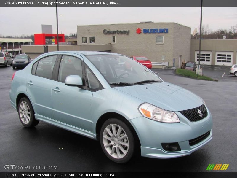 Vapor Blue Metallic / Black 2009 Suzuki SX4 Touring Sport Sedan