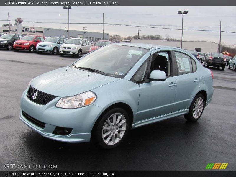 Vapor Blue Metallic / Black 2009 Suzuki SX4 Touring Sport Sedan