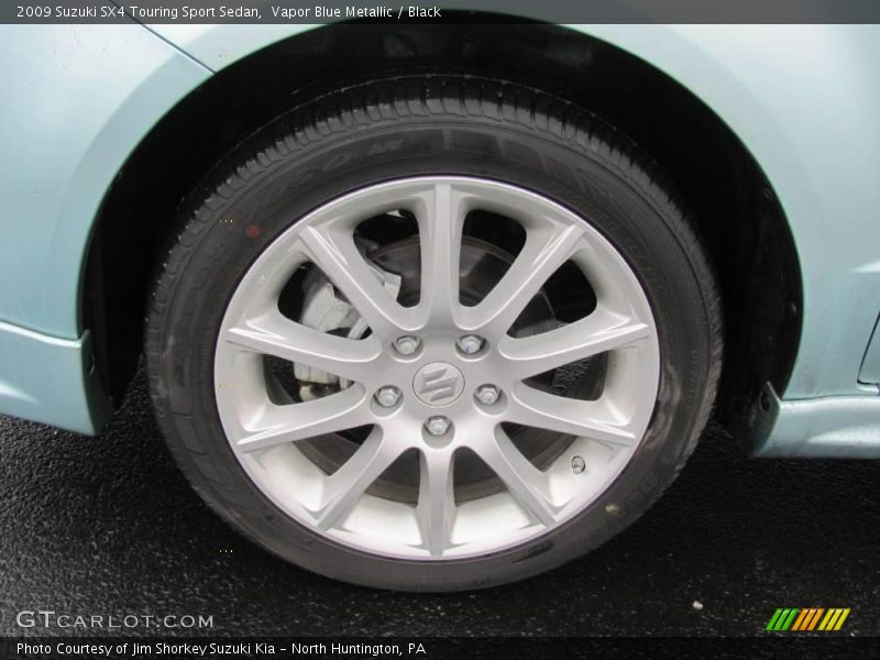 Vapor Blue Metallic / Black 2009 Suzuki SX4 Touring Sport Sedan