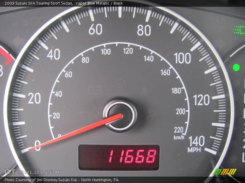 Vapor Blue Metallic / Black 2009 Suzuki SX4 Touring Sport Sedan