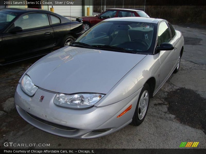 Silver / Gray 2001 Saturn S Series SC1 Coupe