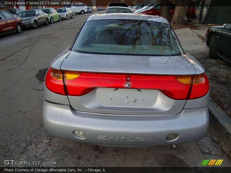 Silver / Gray 2001 Saturn S Series SC1 Coupe