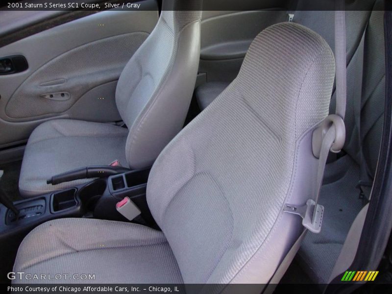 Silver / Gray 2001 Saturn S Series SC1 Coupe