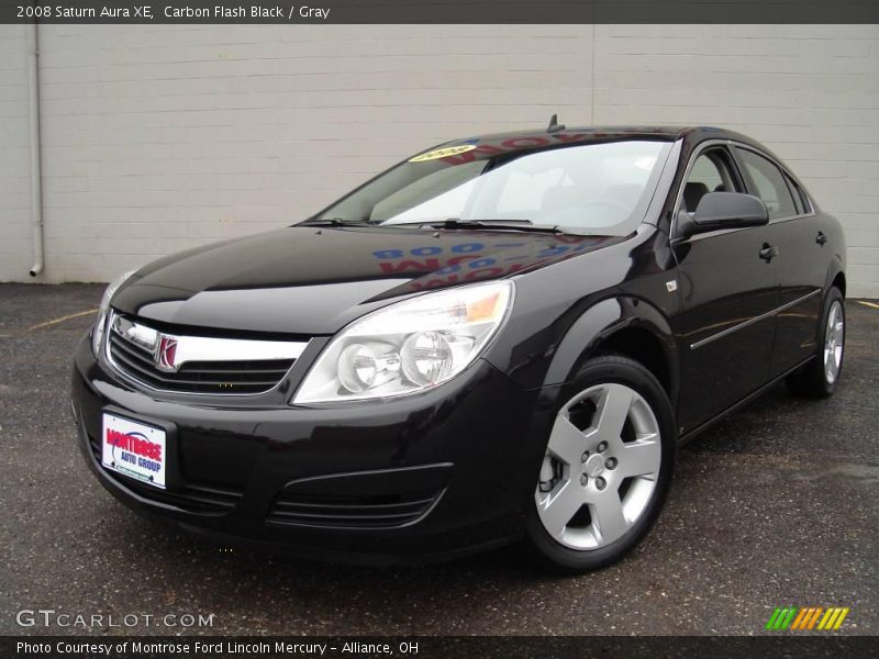 Carbon Flash Black / Gray 2008 Saturn Aura XE