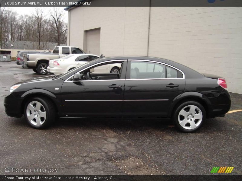 Carbon Flash Black / Gray 2008 Saturn Aura XE