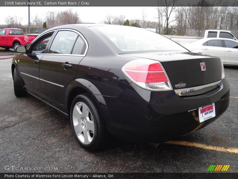 Carbon Flash Black / Gray 2008 Saturn Aura XE