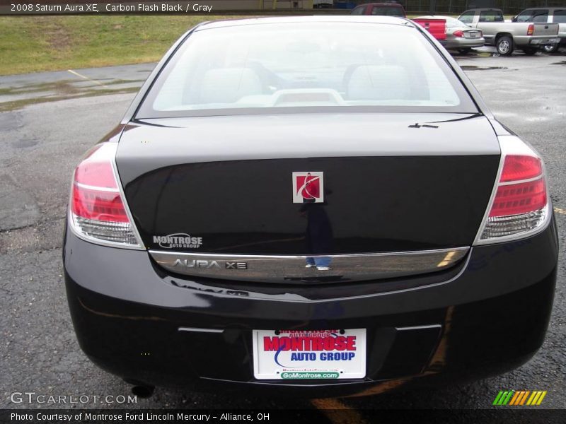 Carbon Flash Black / Gray 2008 Saturn Aura XE