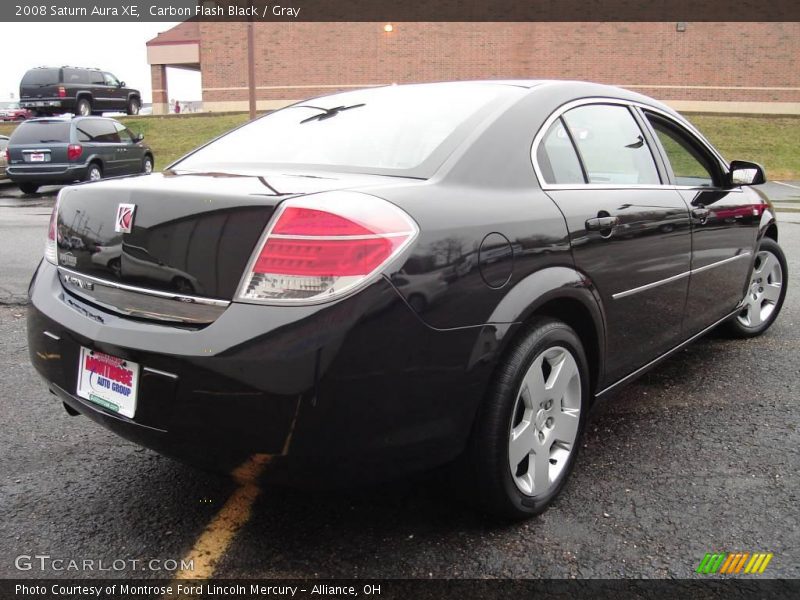 Carbon Flash Black / Gray 2008 Saturn Aura XE