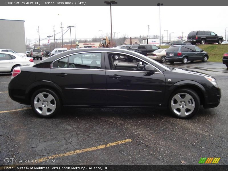 Carbon Flash Black / Gray 2008 Saturn Aura XE