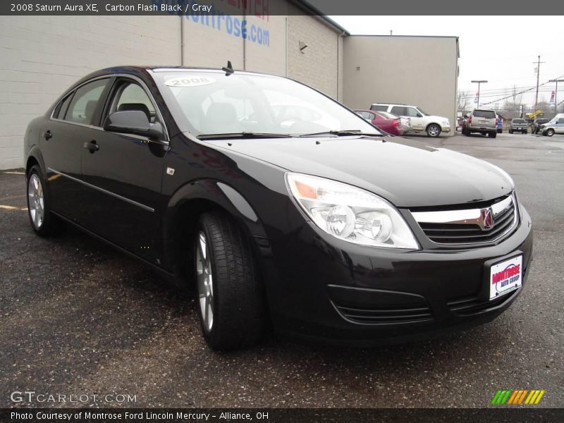 Carbon Flash Black / Gray 2008 Saturn Aura XE