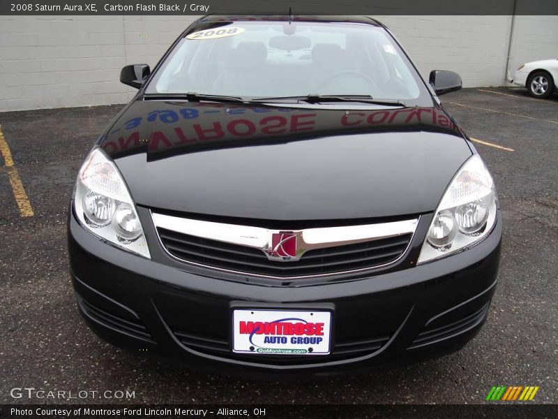 Carbon Flash Black / Gray 2008 Saturn Aura XE