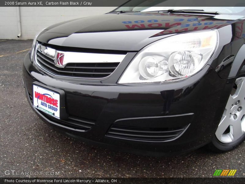 Carbon Flash Black / Gray 2008 Saturn Aura XE