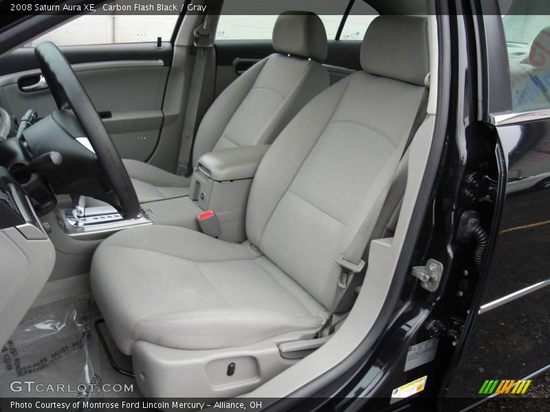 Carbon Flash Black / Gray 2008 Saturn Aura XE