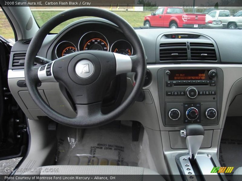 Carbon Flash Black / Gray 2008 Saturn Aura XE
