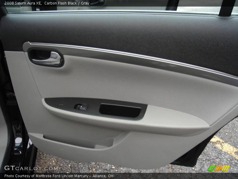 Carbon Flash Black / Gray 2008 Saturn Aura XE