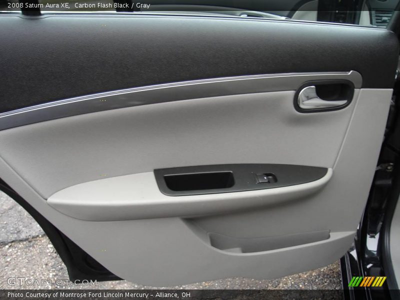 Carbon Flash Black / Gray 2008 Saturn Aura XE
