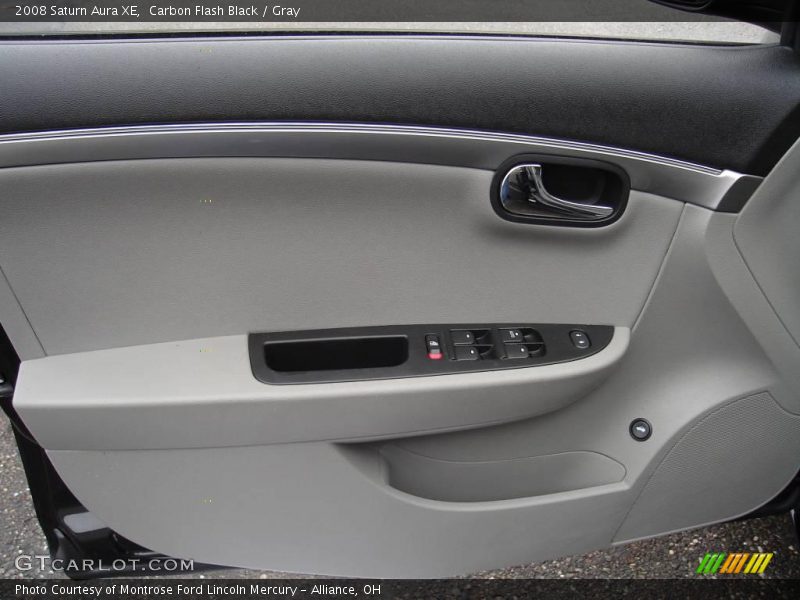 Carbon Flash Black / Gray 2008 Saturn Aura XE