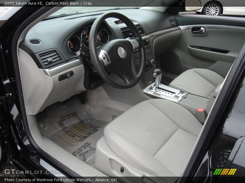 Carbon Flash Black / Gray 2008 Saturn Aura XE