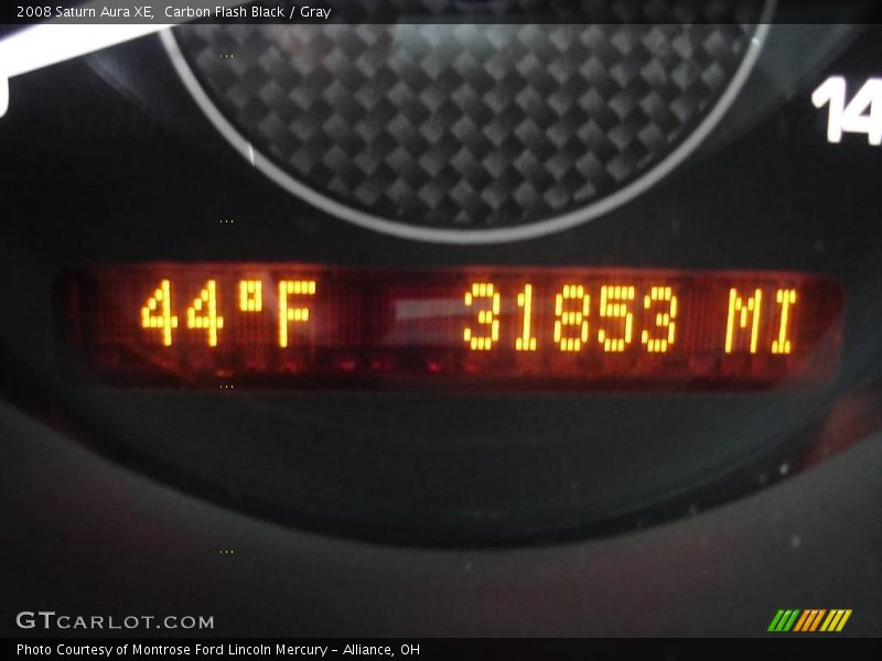 Carbon Flash Black / Gray 2008 Saturn Aura XE