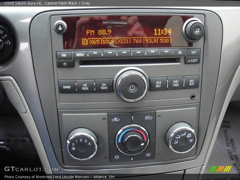 Carbon Flash Black / Gray 2008 Saturn Aura XE