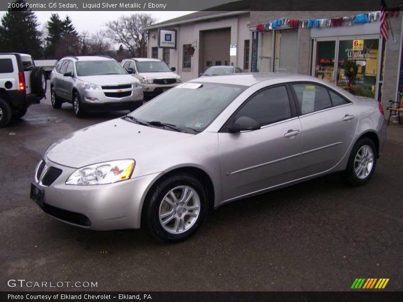 Liquid Silver Metallic / Ebony 2006 Pontiac G6 Sedan