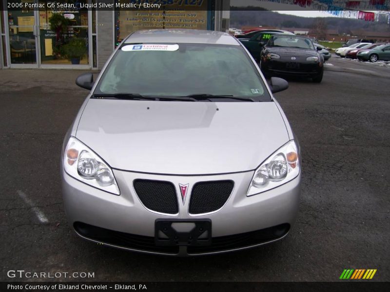 Liquid Silver Metallic / Ebony 2006 Pontiac G6 Sedan