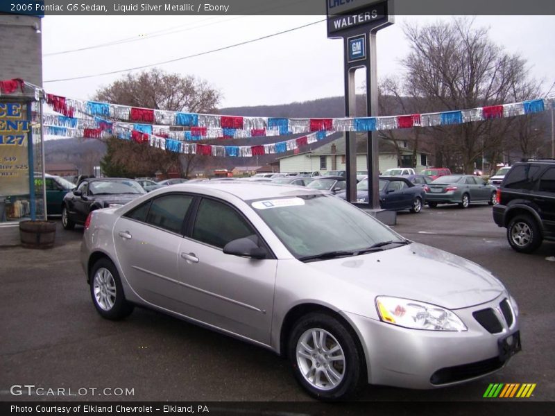 Liquid Silver Metallic / Ebony 2006 Pontiac G6 Sedan