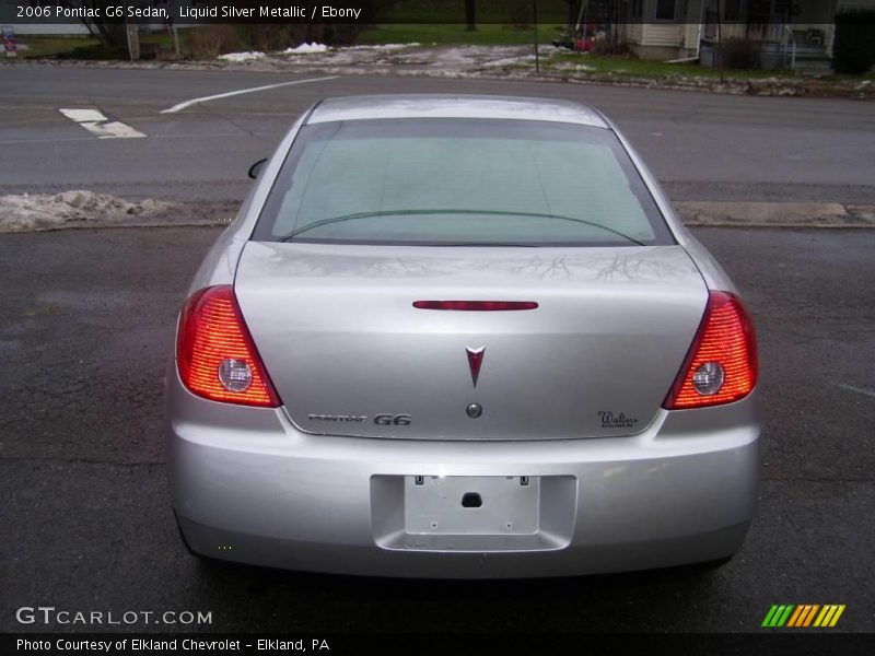 Liquid Silver Metallic / Ebony 2006 Pontiac G6 Sedan