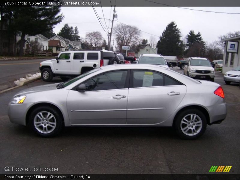 Liquid Silver Metallic / Ebony 2006 Pontiac G6 Sedan