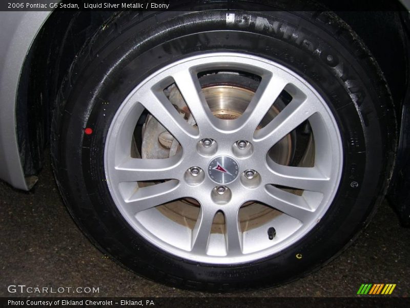 Liquid Silver Metallic / Ebony 2006 Pontiac G6 Sedan