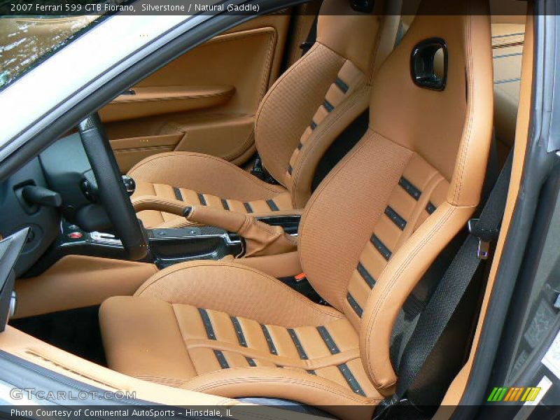 Silverstone / Natural (Saddle) 2007 Ferrari 599 GTB Fiorano