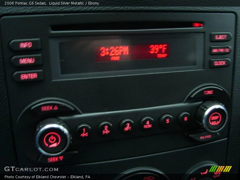 Liquid Silver Metallic / Ebony 2006 Pontiac G6 Sedan