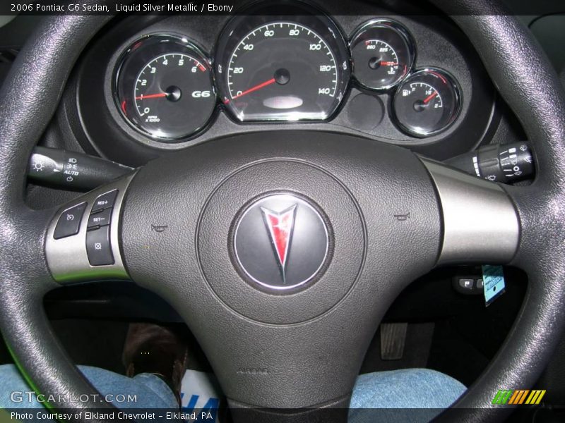 Liquid Silver Metallic / Ebony 2006 Pontiac G6 Sedan