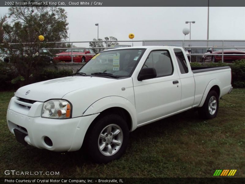 Cloud White / Gray 2002 Nissan Frontier XE King Cab
