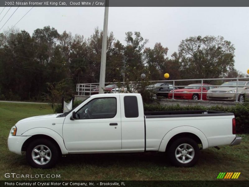 Cloud White / Gray 2002 Nissan Frontier XE King Cab