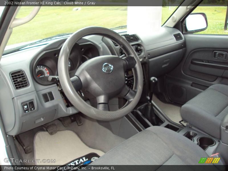 Cloud White / Gray 2002 Nissan Frontier XE King Cab