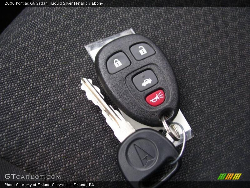 Liquid Silver Metallic / Ebony 2006 Pontiac G6 Sedan